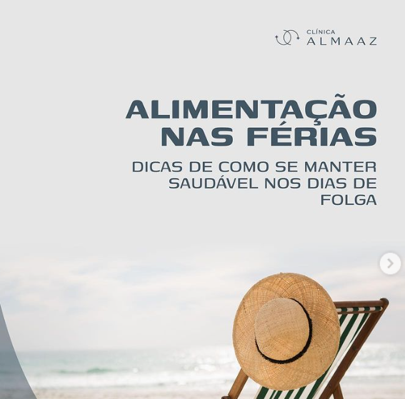 alimentação nas férias